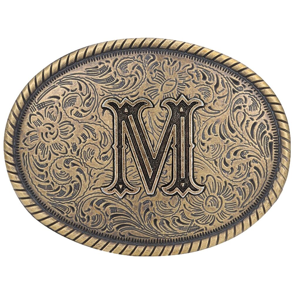 8476 Western Belt Buckle - Initial Letter ABCDJRM to Z Cowboy Belt Buckles